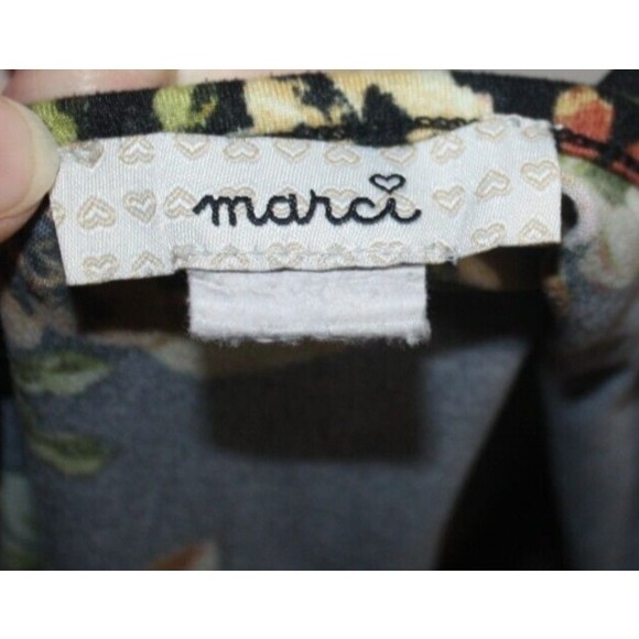 Marci Floral Blouse Women's Plus Sz 3X LS Black Pink Comfy Relaxed Fit GUC - Picture 6 of 6